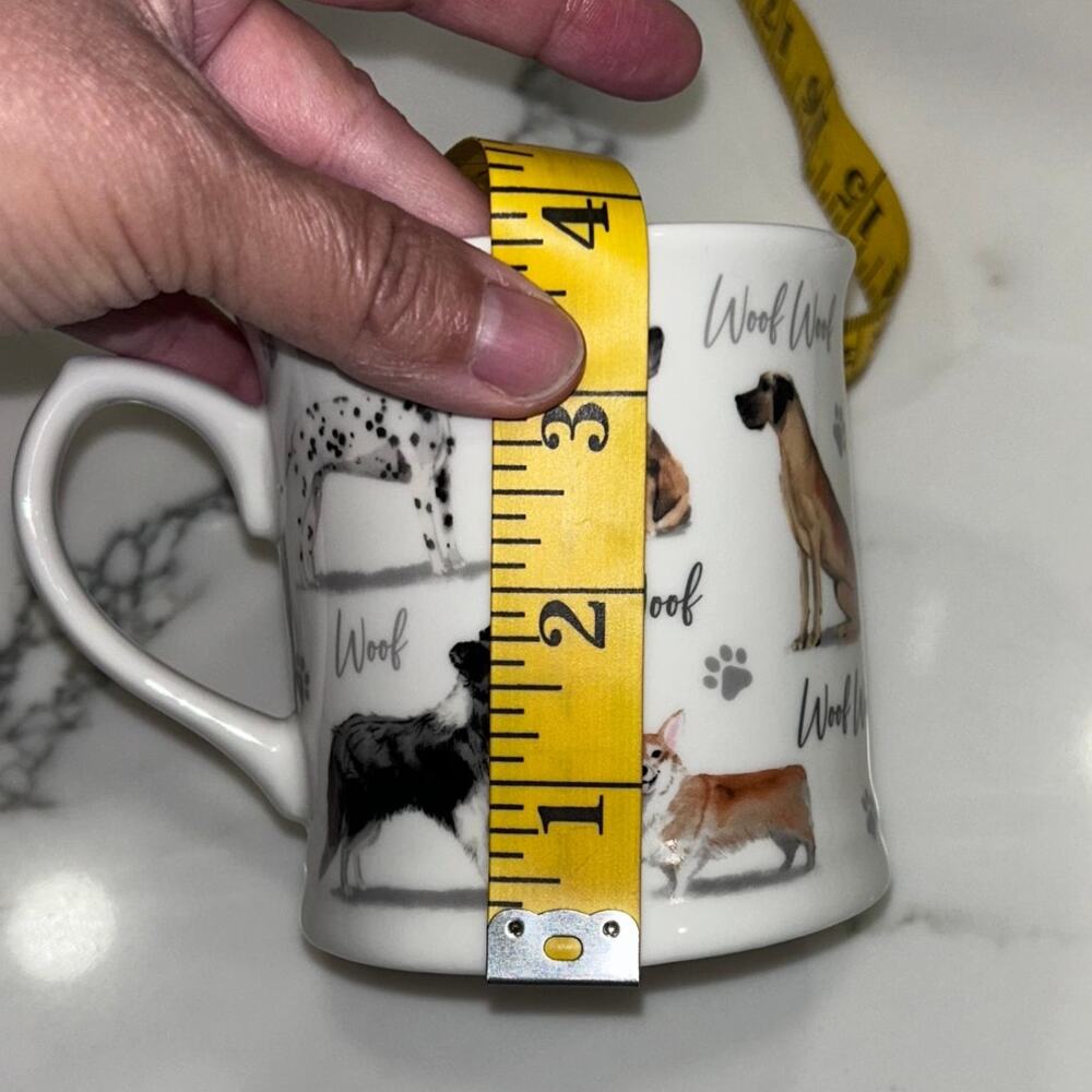Cooksmart England Dogs Fine China Coffee Cup/Mug 14 oz - Picture 6 of 7